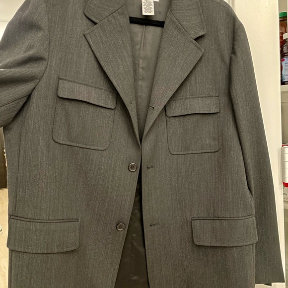 Armani Exchange Charcoal Men's Full Suit- Jacket & Pants - Picture 3 of 9